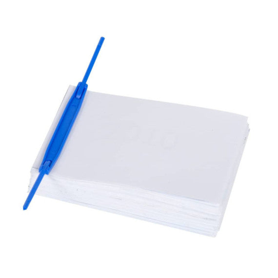 Clip fermafogli Q-Connect blu passo 8 cm conf. 100 pezzi - KF02282