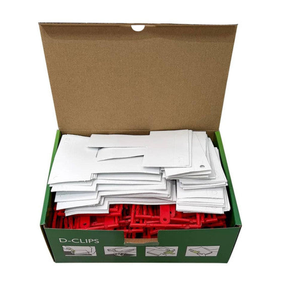 Clip fermafogli Q-Connect rosso passo 8 cm conf. 100 pezzi - KF02281