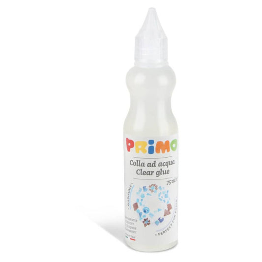 Colla ad acqua Primo trasparente - conf. 24 pz - in flacone da 75 ml 301CA80