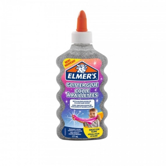 Colla Glitterata Liquida Elmer's Argento - Flacone 177 ml 2077255
