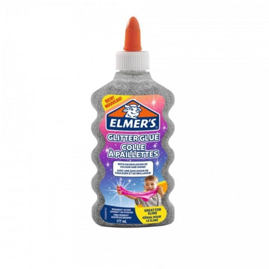 Colla Glitterata Liquida Elmer's Argento - Flacone 177 ml 2077255