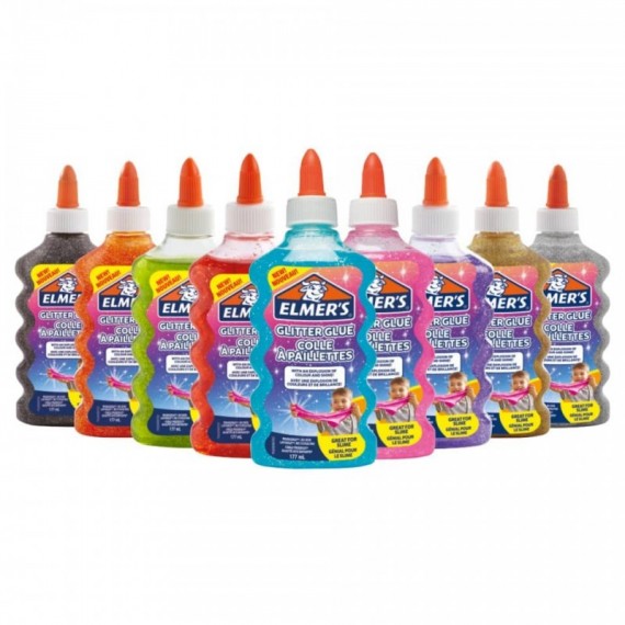 Colla Glitterata Liquida Elmer's Argento - Flacone 177 ml 2077255
