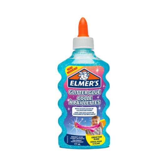 Colla Glitterata Liquida Elmer's blu - Flacone 177 ml 2077252