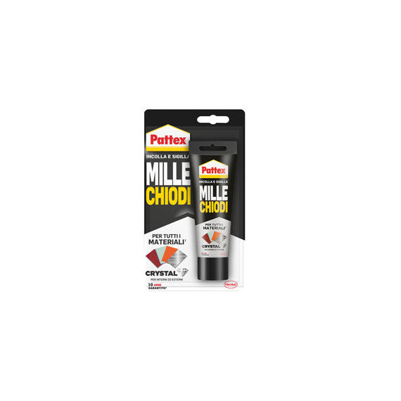 Colla Pattex Millechiodi Crystal - 90 gr - trasparente - Pattex