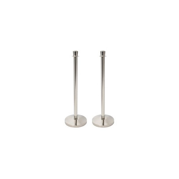 Colonnina segnapercorso cromata Budget - altezza 100 cm - Securit