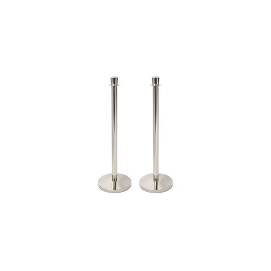 Colonnina segnapercorso cromata Budget - altezza 100 cm - Securit