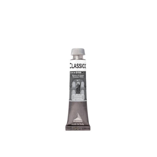 Colore a olio Maimeri extrafine in tubetto 20 ml bianco titanio - M0302018