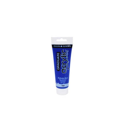 Colore acrilico fine Graduate - 120 ml - blu ftalo - Daler Rowney