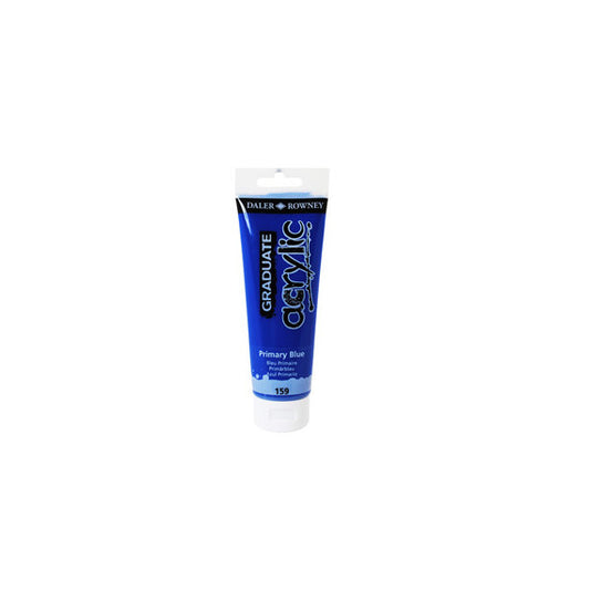 Colore acrilico fine Graduate - 120 ml - blu primario - Daler Rowney