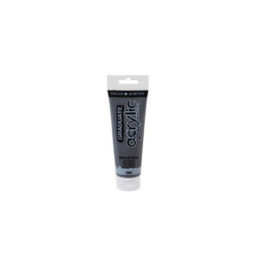 Colore acrilico fine Graduate - 120 ml - grigio neutro - Daler Rowney