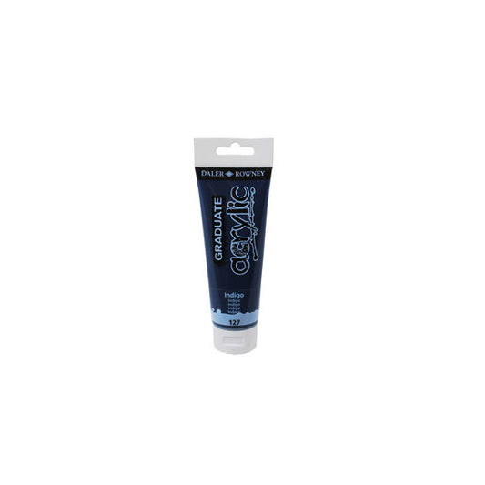 Colore acrilico fine Graduate - 120 ml - indigo - Daler Rowney