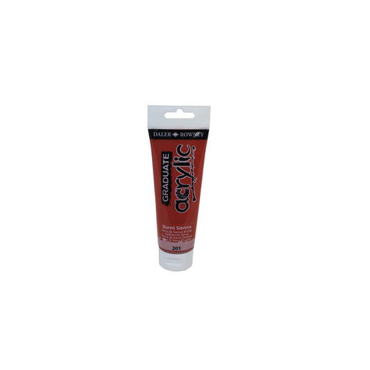 Colore acrilico fine Graduate - 120 ml - terra di Siena bruciata - Daler Rowney