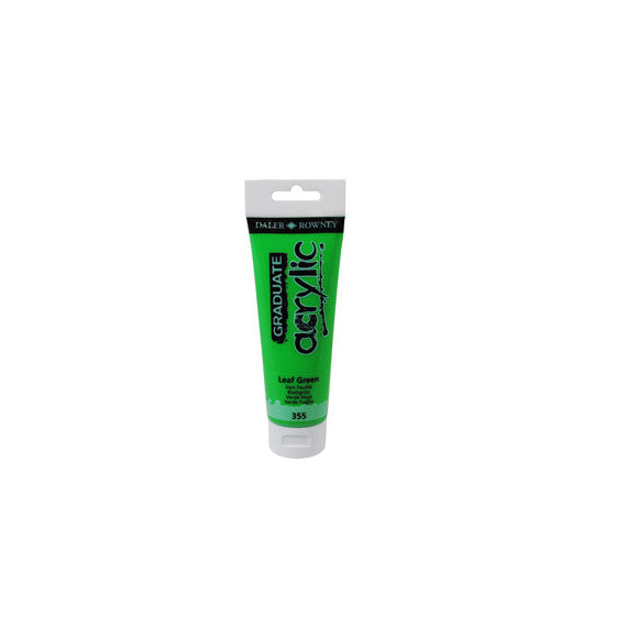 Colore acrilico fine Graduate - 120 ml - verde foglia - Daler Rowney