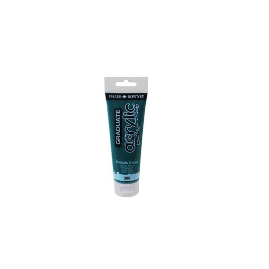 Colore acrilico fine Graduate - 120 ml - verde ftalo - Daler Rowney