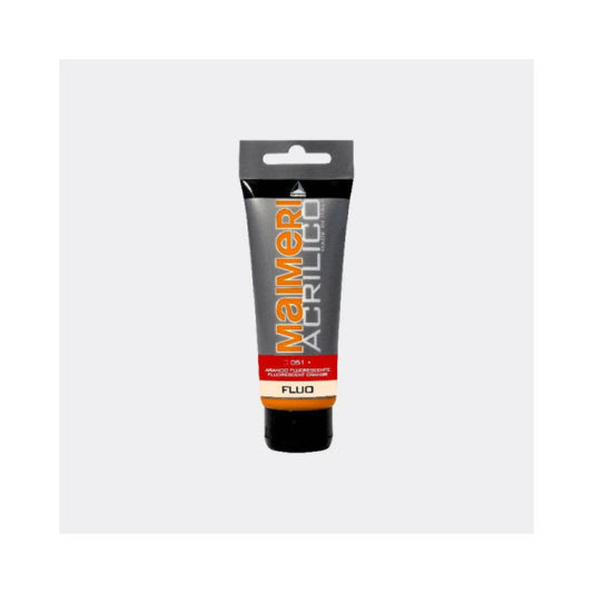 Colore acrilico Maimeri in tubetto 75 ml arancio fluo - M0916051
