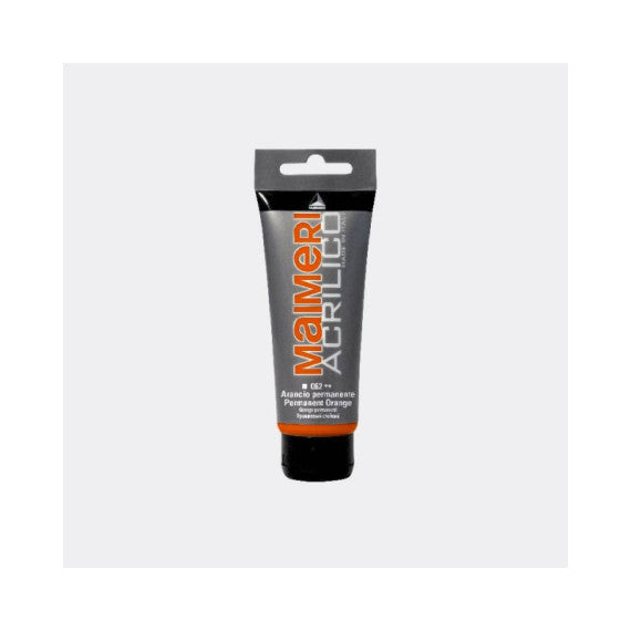 Colore acrilico Maimeri in tubetto 75 ml arancio permanente - M0916062