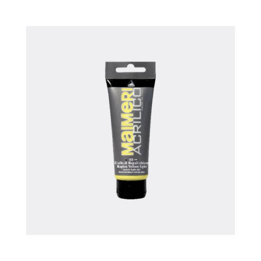 Colore acrilico Maimeri in tubetto 75 ml giallo di Napoli chiaro - M0916105