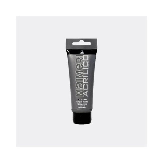 Colore acrilico Maimeri in tubetto 75 ml grigio scuro - M0916511