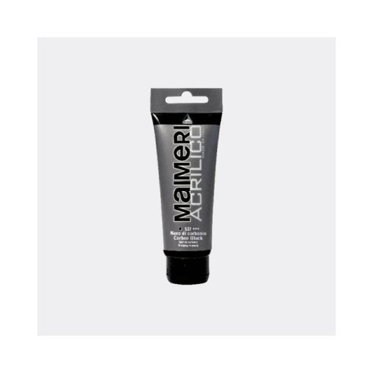 Colore acrilico Maimeri in tubetto 75 ml nero di carbonio - M0916537