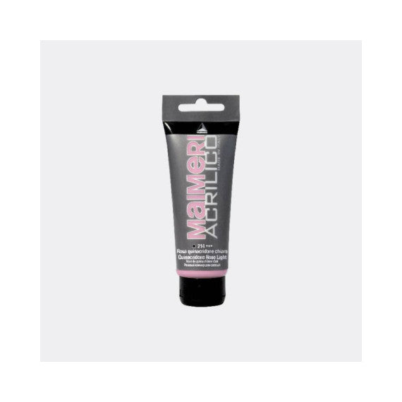 Colore acrilico Maimeri in tubetto 75 ml rosa di Quinacridone chiaro - M0916214