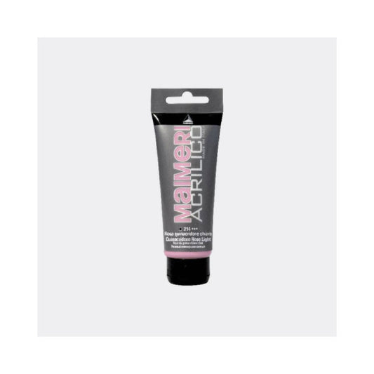 Colore acrilico Maimeri in tubetto 75 ml rosa di Quinacridone chiaro - M0916214
