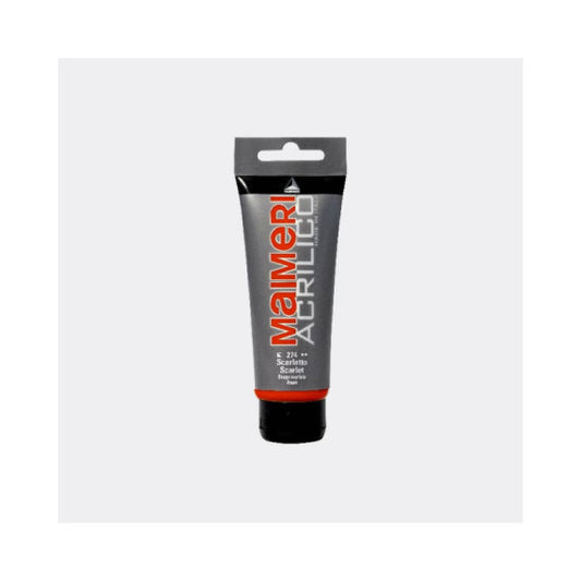 Colore acrilico Maimeri in tubetto 75 ml scarlatto - M0916274