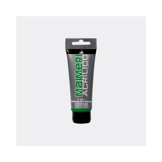Colore acrilico Maimeri in tubetto 75 ml verde smeraldo - M0916356