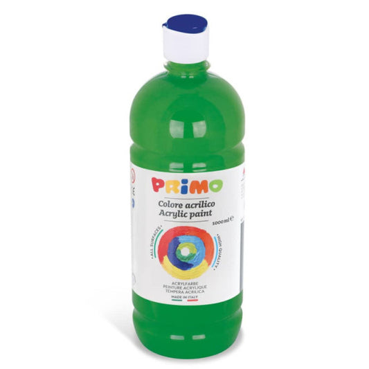 Colore acrilico Primo in bottiglia con tappo dosatore 1000 ml verde scuro 404TA1000630