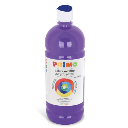 Colore acrilico Primo in bottiglia con tappo dosatore 1000 ml viola 404TA1000400