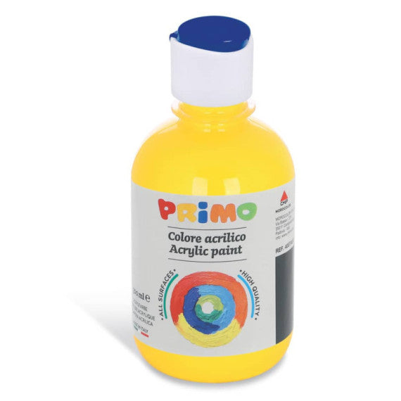 Colore acrilico Primo in bottiglia con tappo dosatore 300 ml giallo 400TA300201