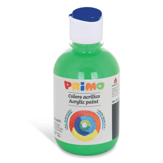 Colore acrilico Primo in bottiglia con tappo dosatore 300 ml verde smeraldo 400TA300610