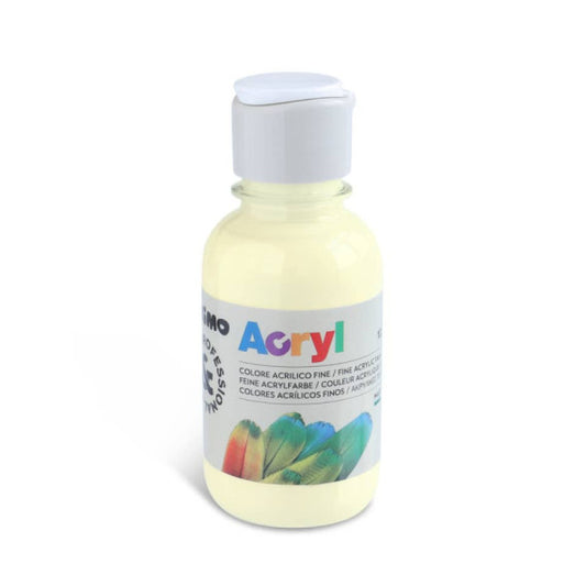 Colore acrilico Primo in bottiglia PET con tappo dosatore 125 ml avorio 402TA125291