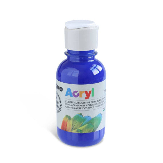 Colore acrilico Primo in bottiglia PET con tappo dosatore 125 ml blu oltremare - 402TA125500