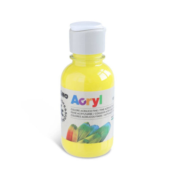 Colore acrilico Primo in bottiglia PET con tappo dosatore 125 ml giallo 402TA125201