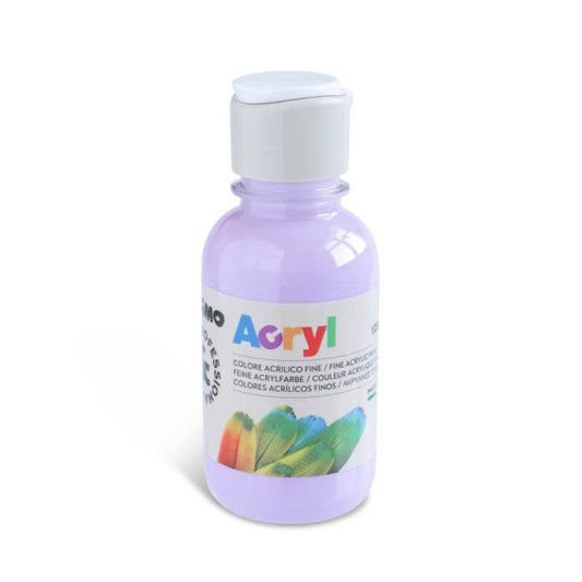 Colore acrilico Primo in bottiglia PET con tappo dosatore 125 ml lilla 402TA125450