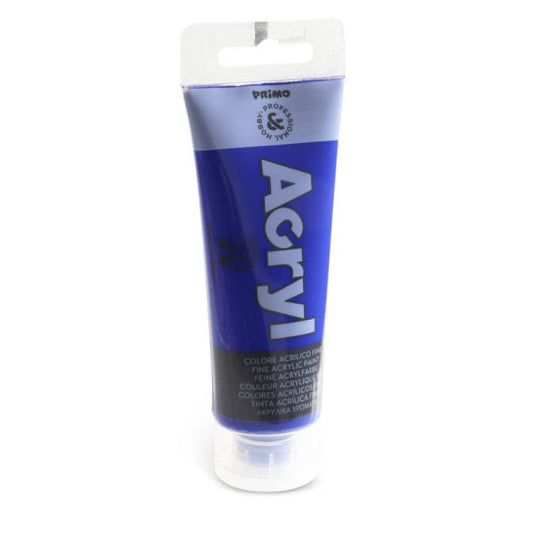 Colore acrilico Primo in tubetto in polietilene 75 ml blu oltremare 420TA75500