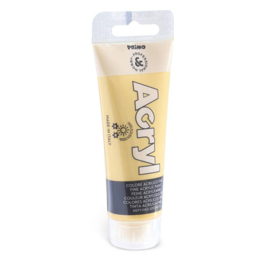 Colore acrilico Primo in tubetto in polietilene 75 ml oro 420TA75920