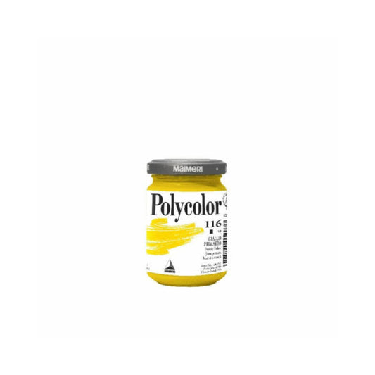 Colore vinilico fine Maimeri in vasetto 140 ml giallo primario - M1220116