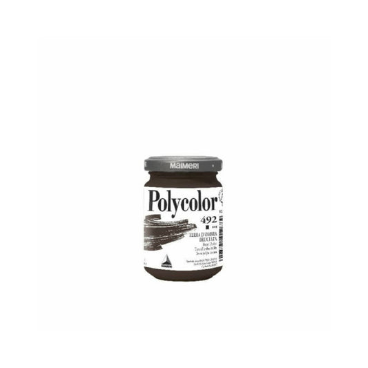 Colore vinilico fine Maimeri in vasetto 140 ml terra d'ombra bruciata - M1220492