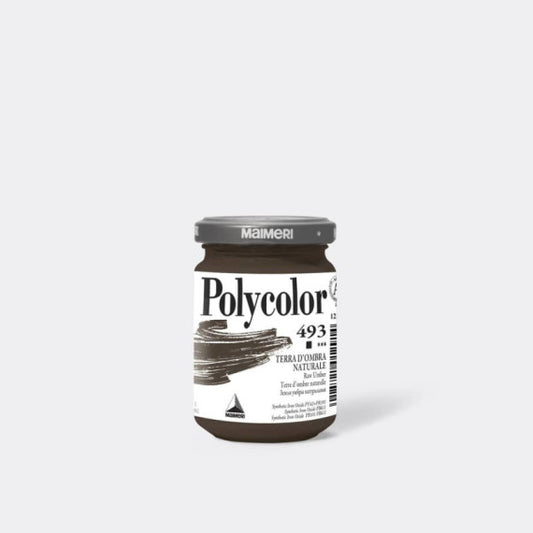 Colore vinilico fine Maimeri in vasetto 140 ml terra d'ombra naturale - M1220493