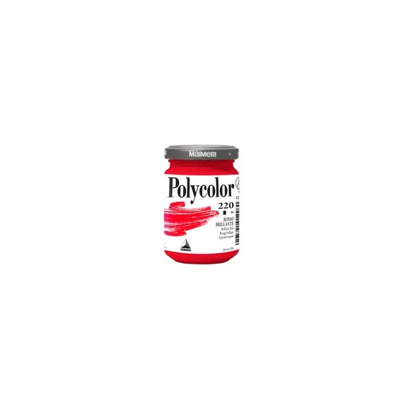 Colore vinilico Polycolor - 140 ml - rosso brillante - Maimeri