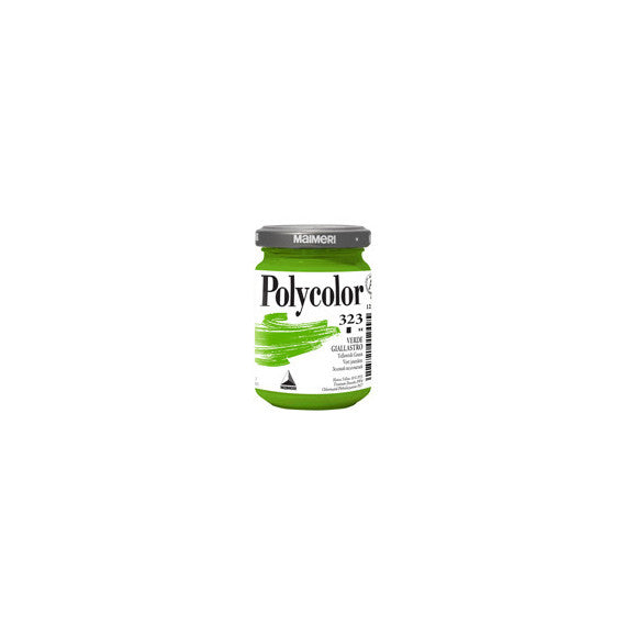 Colore vinilico Polycolor - 140 ml - verde giallastro - Maimeri