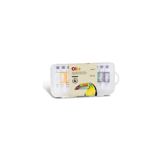 Colori a olio e acrilici - tubo da 18ml - colori assortiti - Primo - astuccio 10 colori