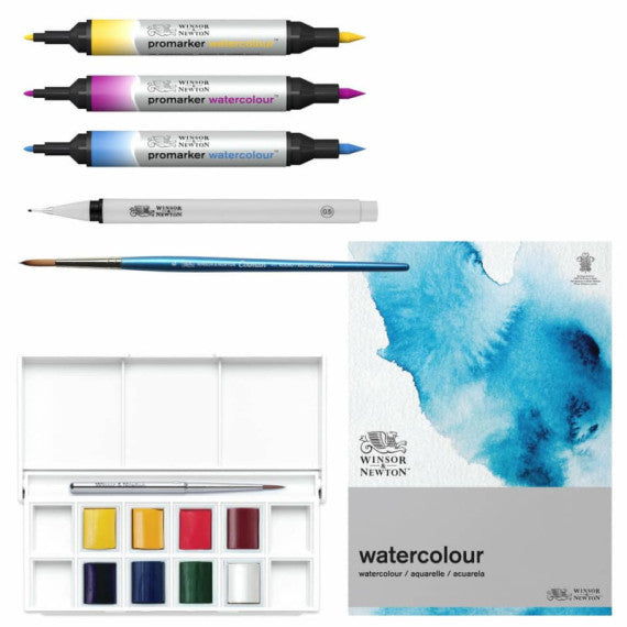 Confezione Winsor&Newton Mixed media acquerello Cotman - 7 pezzi - soggetti assortiti - 0290181