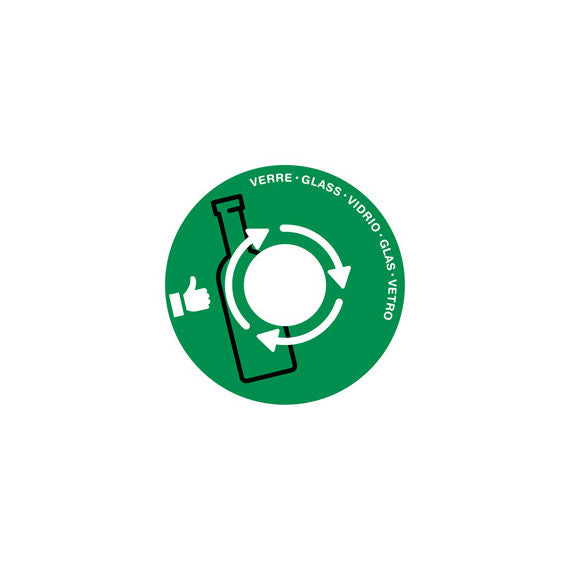 Coperchio raccolta vetro - per cestino 133R - diametro 38 cm - PVC - verde - Cep