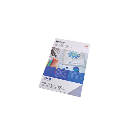 Copertine HiClear™ per rilegatura - A4 - 300 micron - trasparente - GBC - conf. 100 pezzi