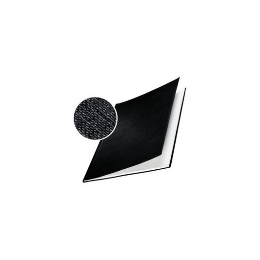 Copertine Impressbind - rigide - 24,5 mm - finitura lino - nero - Leitz - scatola 10 pezzi
