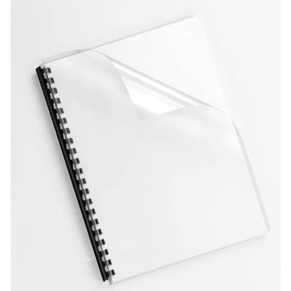 Copertine per rilegatrici FELLOWES Clear PVC A4 150my conf.100 pz - 5376001