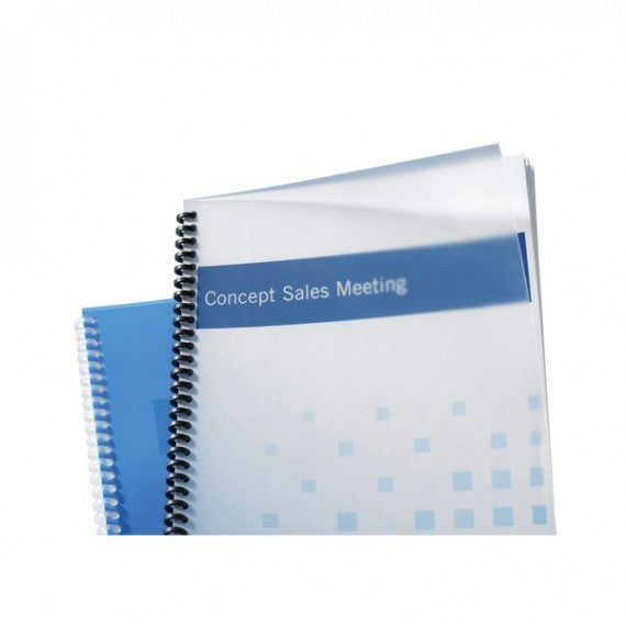 Copertine PolyClear View - A4 - 300 micron - PPL - neutro trasparente opaco - GBC - conf. 100 pezzi