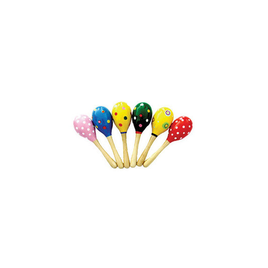 Coppia di maracas - in legno - 20 x 5,5 cm - CWR